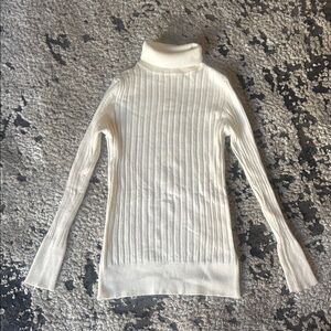 Elegant Cream Turtleneck Sweater